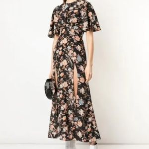 Les Rêveries Liberty Jannah Black Silk Dress, Size 0, Brand New With Tag…